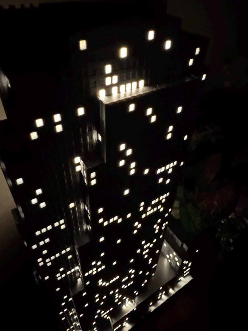 30 Rockefeller Plaza Light Up Model- 3D Printed