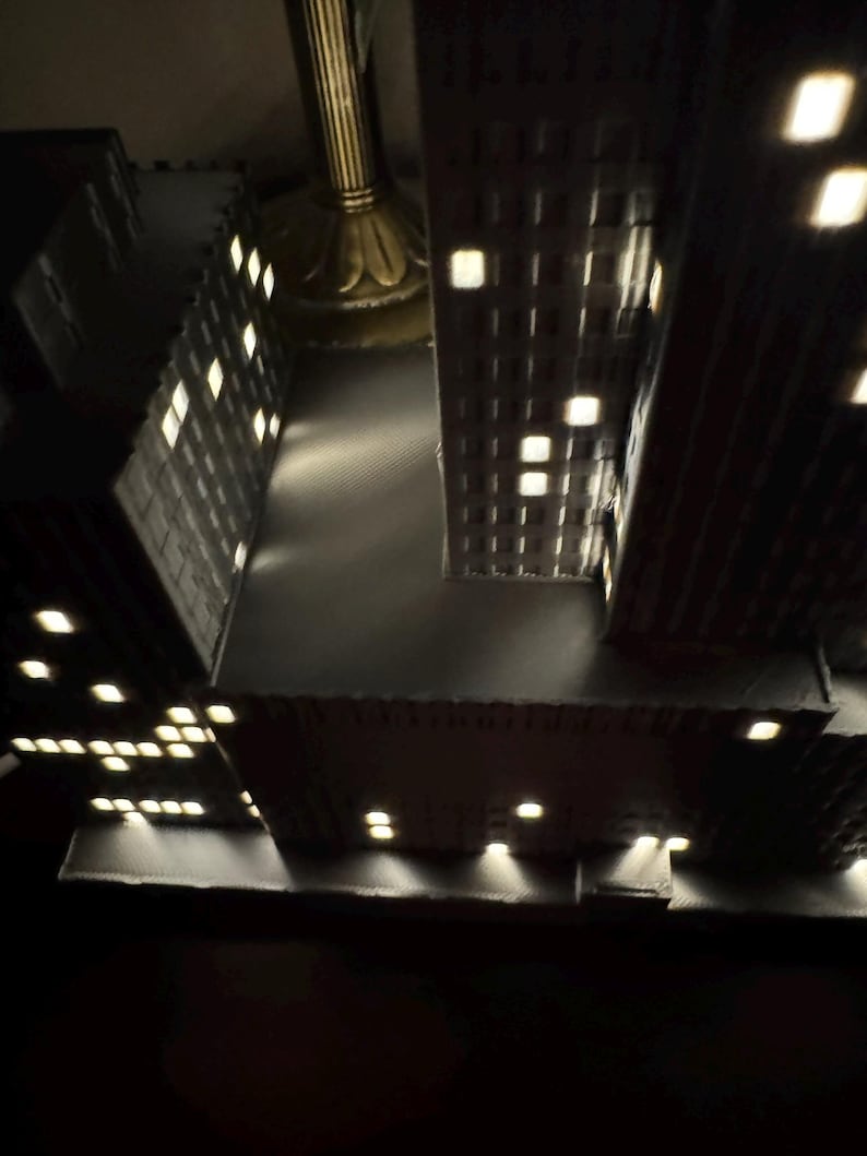 30 Rockefeller Plaza Light Up Model- 3D Printed