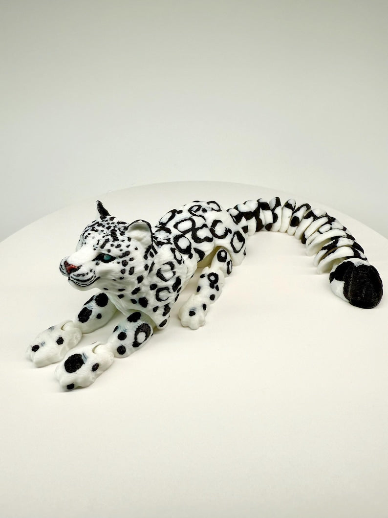 Articulated 3D Printed Leopard Fidget Figurine