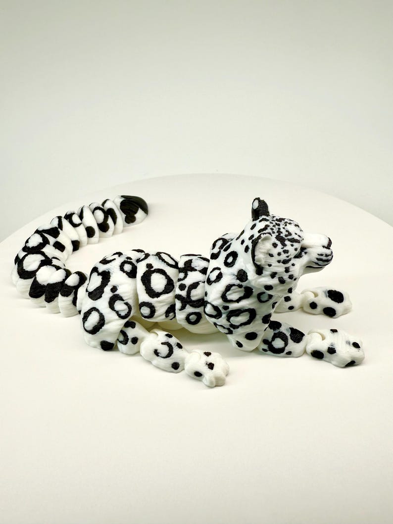 Articulated 3D Printed Leopard Fidget Figurine