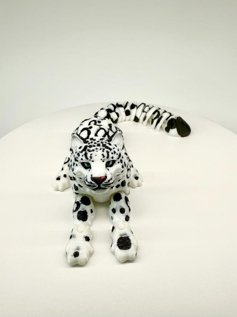 Articulated 3D Printed Leopard Fidget Figurine