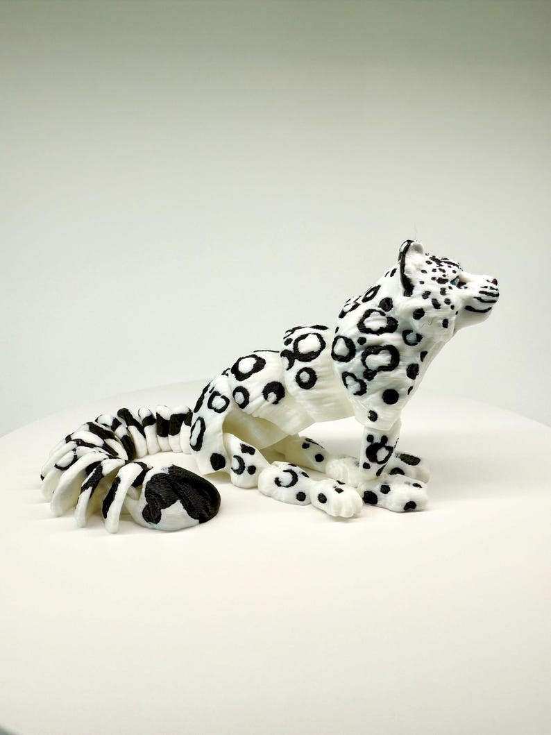 Articulated 3D Printed Leopard Fidget Figurine