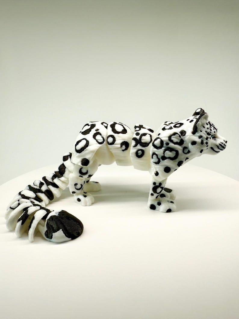 Articulated 3D Printed Leopard Fidget Figurine