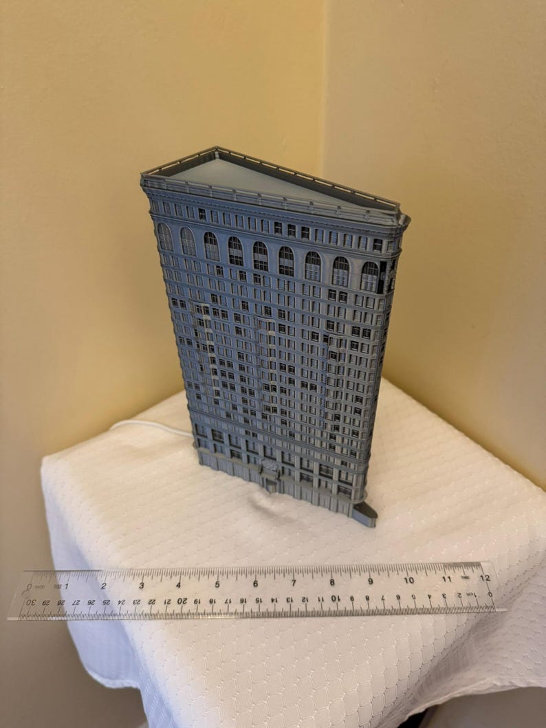Flatiron Building Light Up Model- 3D Printed