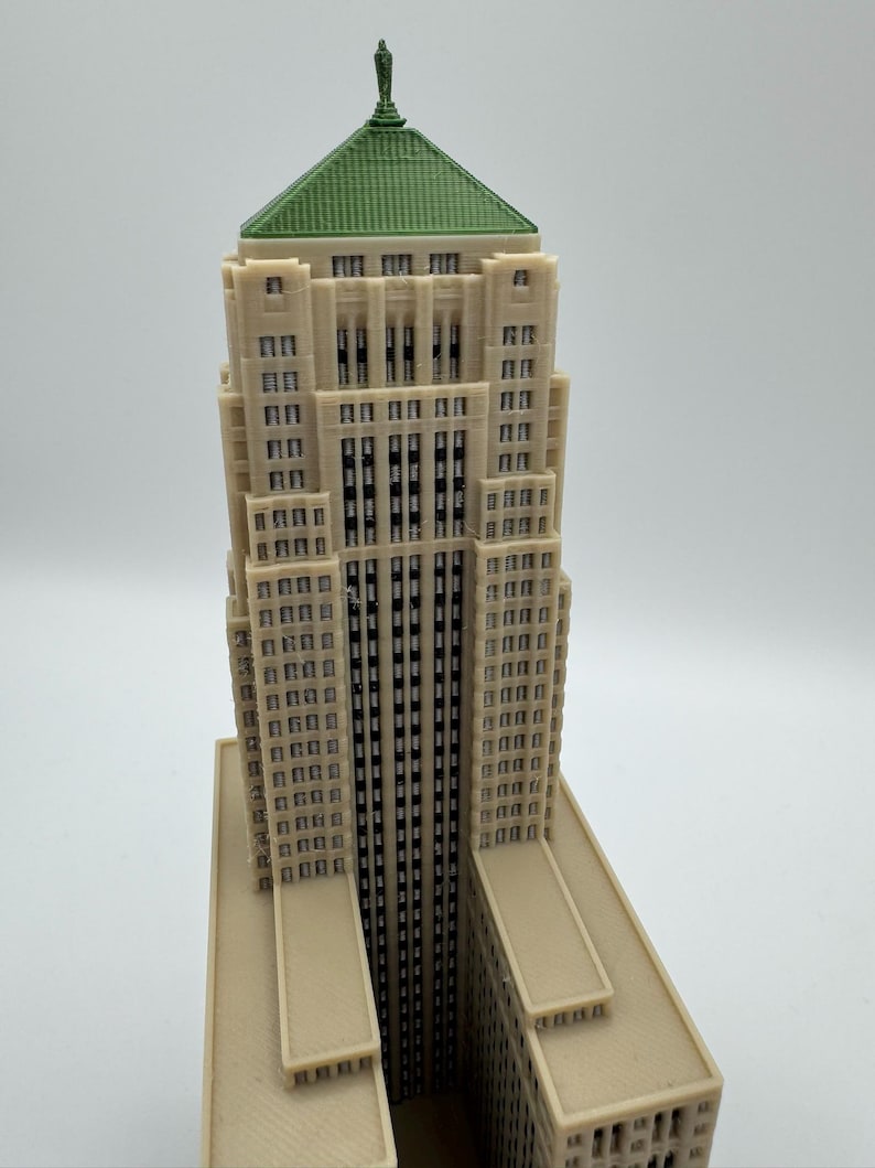 Chicago Board of Trade Building Model- 3D Printed Full Color