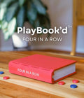 Wooden Four in a Row Game Book Travel Strategy Game