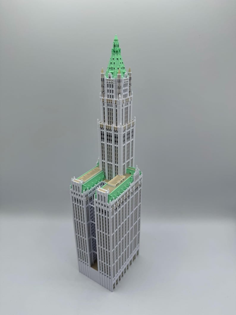 Woolworth Building Model- 3D Printed Full Color