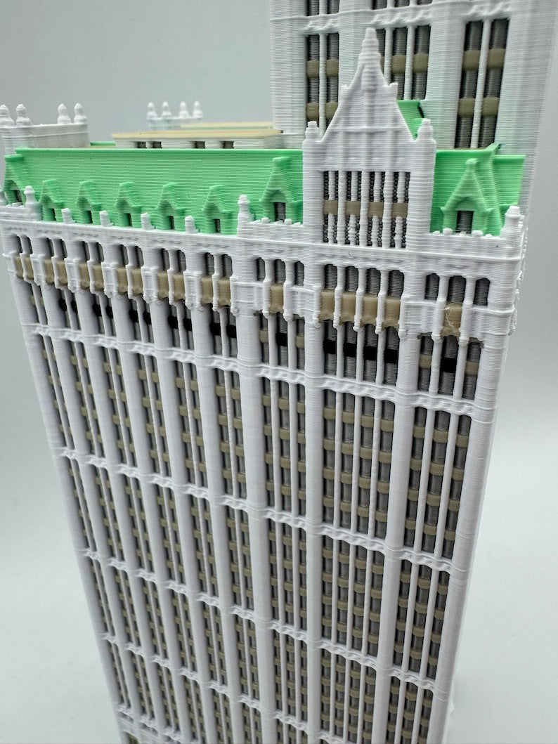 Woolworth Building Model- 3D Printed Full Color
