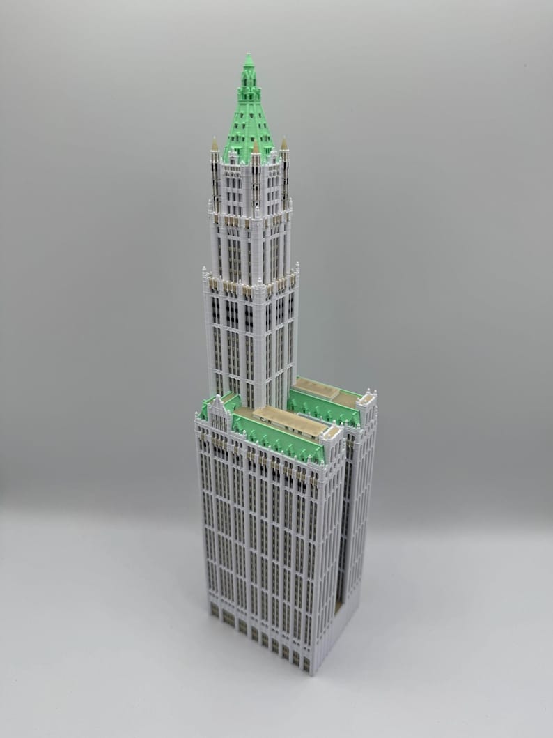 Woolworth Building Model- 3D Printed Full Color