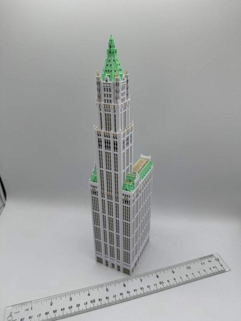 Woolworth Building Model- 3D Printed Full Color