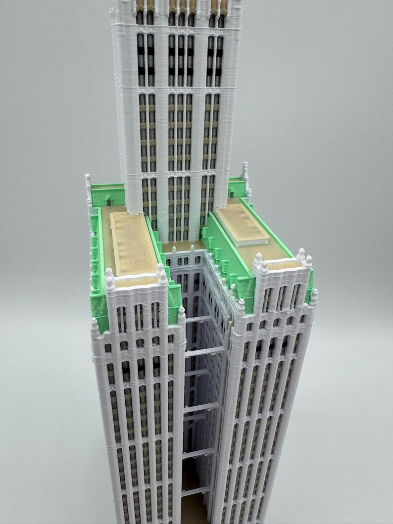 Woolworth Building Model- 3D Printed Full Color