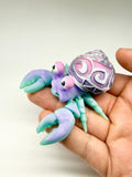 Articulated Hermit Crab Glow 3D Printed Fidget Toy